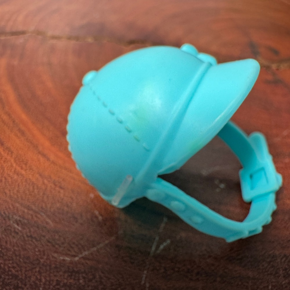 Barbie Doll Turquoise Blue Equestrian Riding Helmet Accessory with Bow Accent